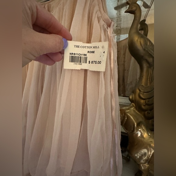 Halston Heritage Pleated Floor Length Gown - Picture 3 of 7